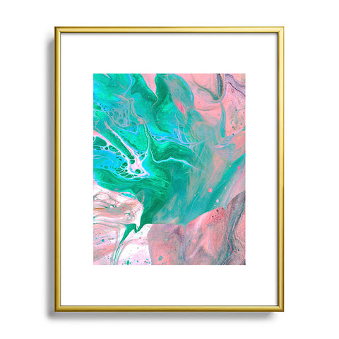 83 Oranges Another Worldly Metal Framed Art Print
