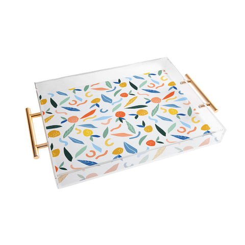 83 Oranges Art Is To Give Life A Shape Acrylic Tray