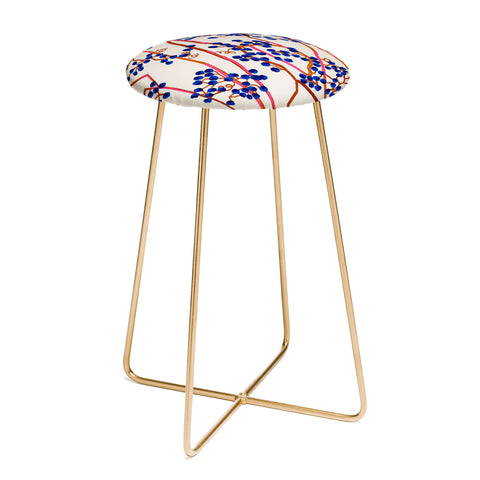 83 Oranges Berry Summer Counter Stool