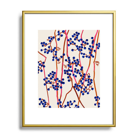 83 Oranges Berry Summer Metal Framed Art Print