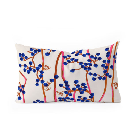 83 Oranges Berry Summer Oblong Throw Pillow