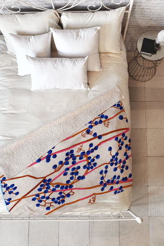 83 Oranges Berry Summer Fleece Throw Blanket