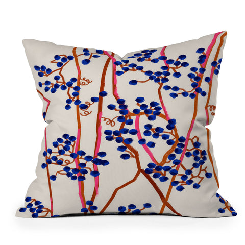 83 Oranges Berry Summer Throw Pillow