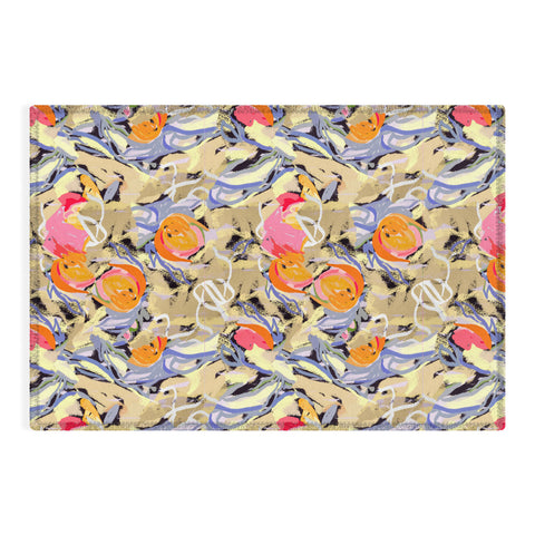 83 Oranges Blooms in The Butter Forest Outdoor Rug