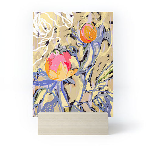 83 Oranges Blooms in The Butter Forest Mini Art Print