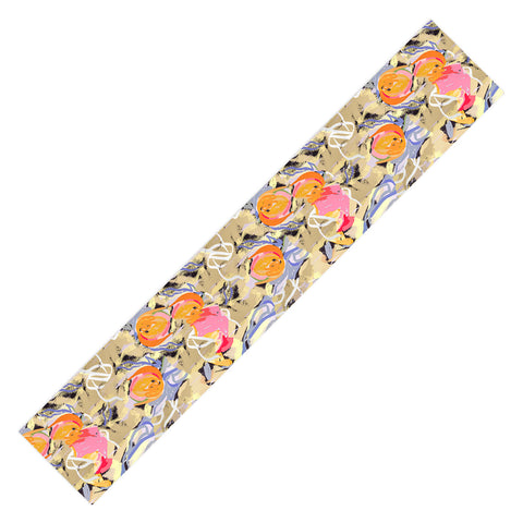 83 Oranges Blooms in The Butter Forest Table Runner