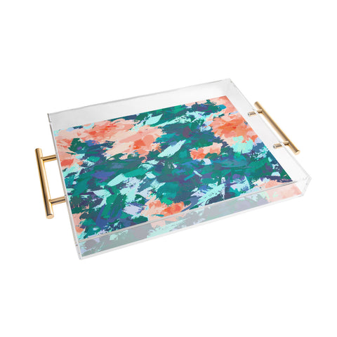 83 Oranges Blossomed Garden Acrylic Tray