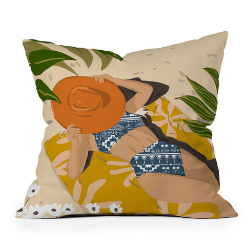 83 Oranges Bring Your Own Sunshine Outdoor Throw Pillow