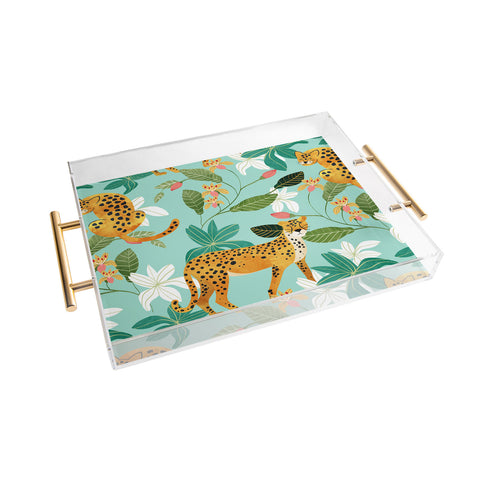 83 Oranges Cheetah Jungle Acrylic Tray