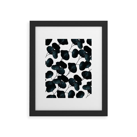 83 Oranges Dark Leaves Framed Art Print
