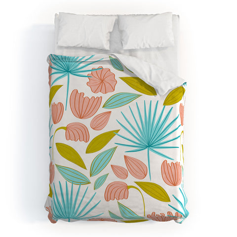 83 Oranges Divine Floral Duvet Cover