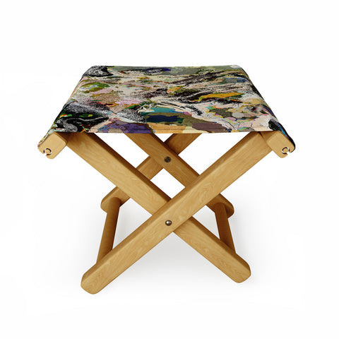 83 Oranges Echoes Beneath the Surface Folding Stool