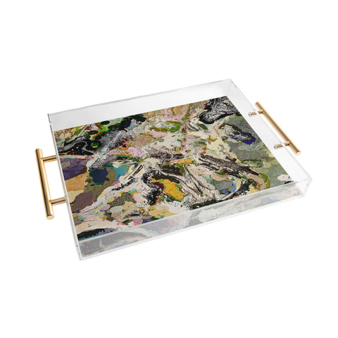 83 Oranges Echoes Beneath the Surface Acrylic Tray