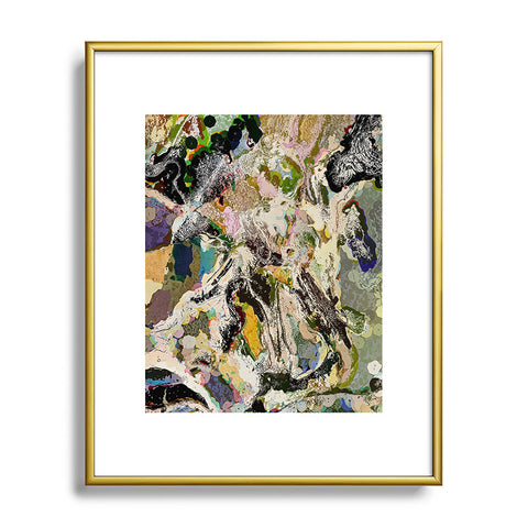 83 Oranges Echoes Beneath the Surface Metal Framed Art Print