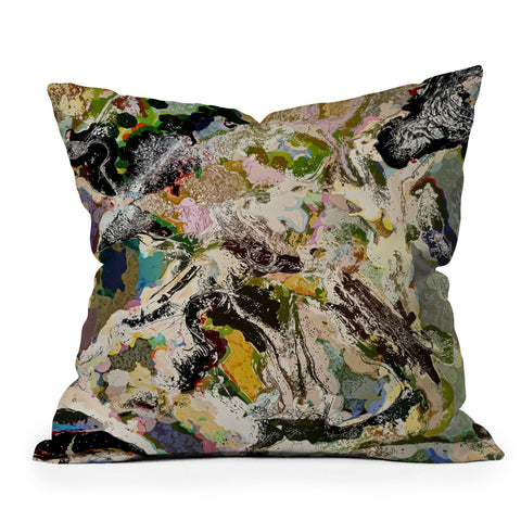 83 Oranges Echoes Beneath the Surface Throw Pillow