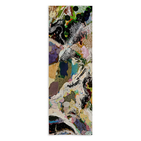83 Oranges Echoes Beneath the Surface Yoga Towel