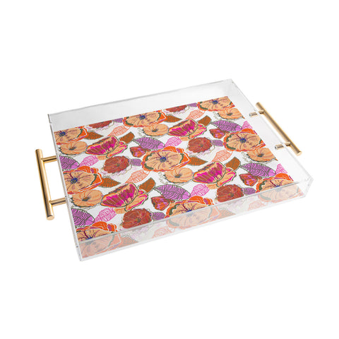 83 Oranges Fall Flora Acrylic Tray