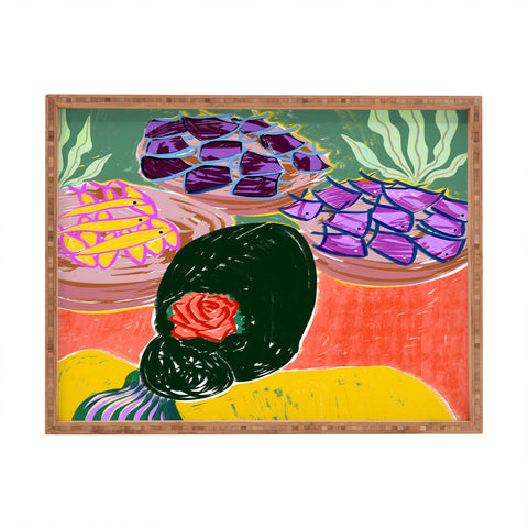 83 Oranges Fish Market Rectangular Tray