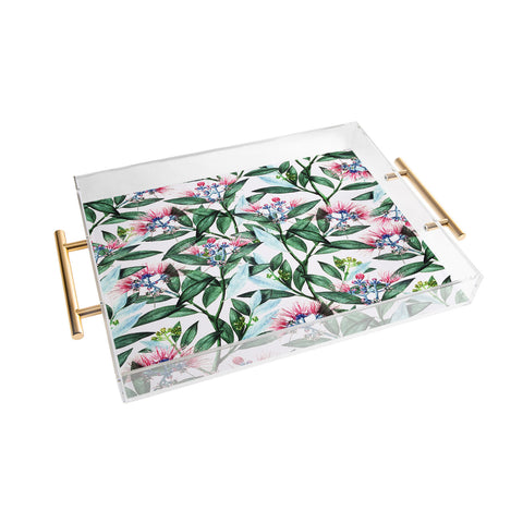 83 Oranges Floral Cure One Acrylic Tray