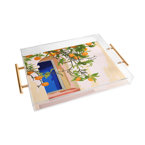 83 Oranges Go With All Your Heart Acrylic Tray