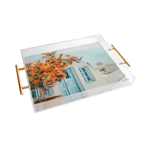 83 Oranges Greece Photography Travel Acrylic Tray