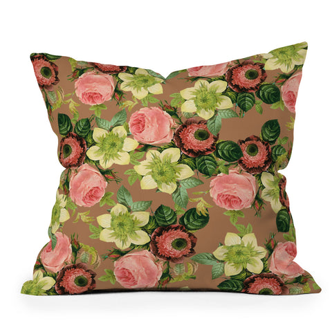 83 Oranges Hawaiian Flora Outdoor Throw Pillow
