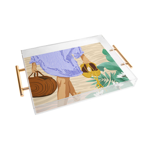 83 Oranges I Followed My Heart Acrylic Tray