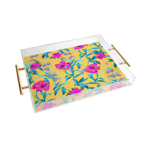 83 Oranges In Blossom Acrylic Tray