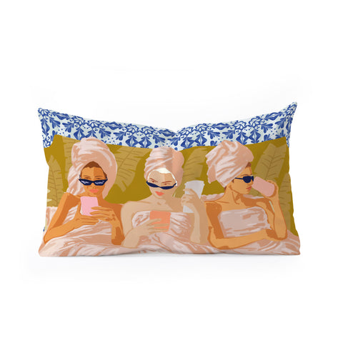 83 Oranges Ladies Only Club Oblong Throw Pillow