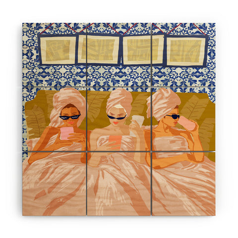 83 Oranges Ladies Only Club Wood Wall Mural