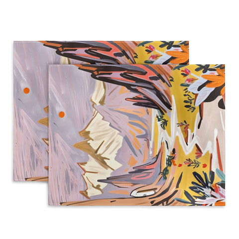 83 Oranges Lavender Mountains Placemat