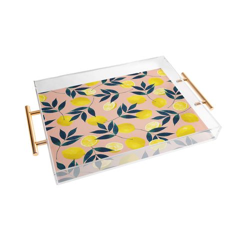 83 Oranges Lemony Goodness Acrylic Tray