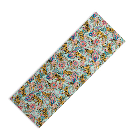 83 Oranges Leopards And Floral Jungle Yoga Mat