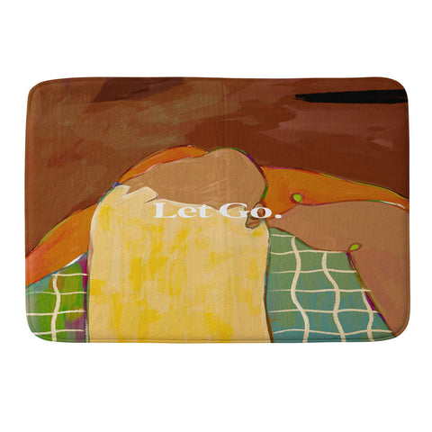 83 Oranges Let Us Let Go Memory Foam Bath Mat