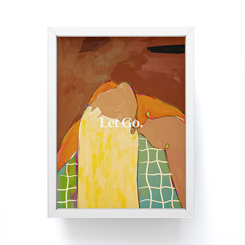 83 Oranges Let Us Let Go Framed Mini Art Print