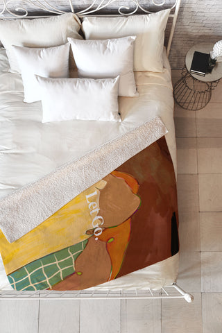 83 Oranges Let Us Let Go Fleece Throw Blanket