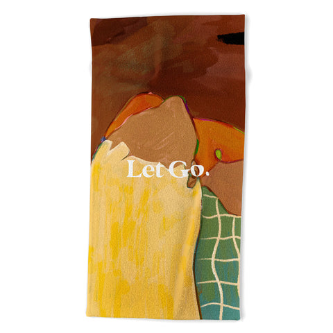 83 Oranges Let Us Let Go Beach Towel