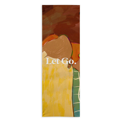 83 Oranges Let Us Let Go Yoga Towel