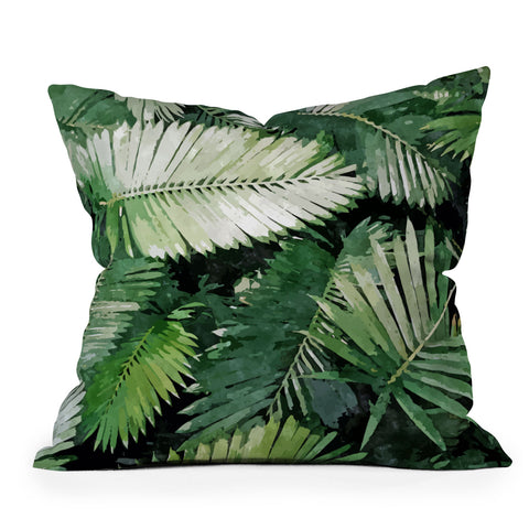 83 Oranges Life Is Better With Palm Trees Outdoor Throw Pillow