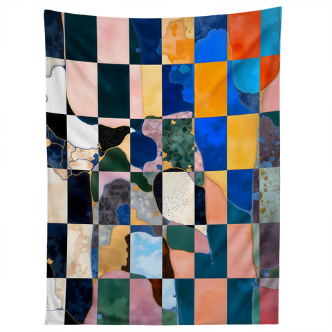 83 Oranges Luxe Checkerboard Tapestry