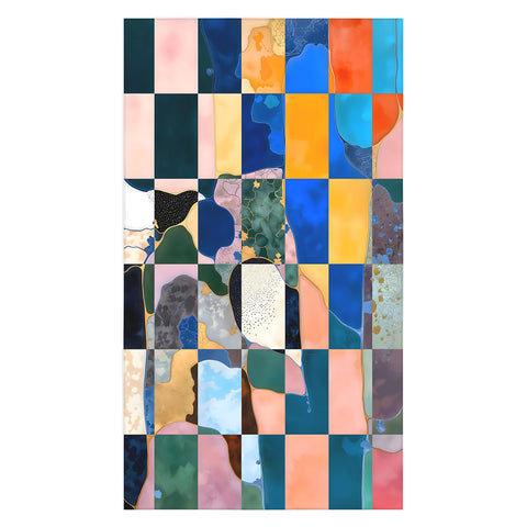 83 Oranges Luxe Checkerboard Tablecloth