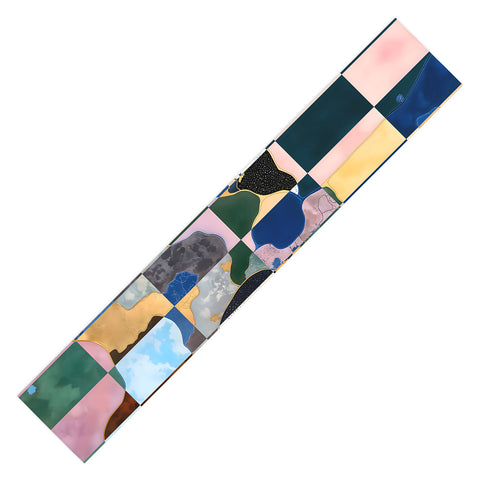 83 Oranges Luxe Checkerboard Table Runner