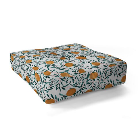 83 Oranges Mandarins Floor Pillow Square