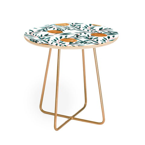 83 Oranges Mandarins Round Side Table