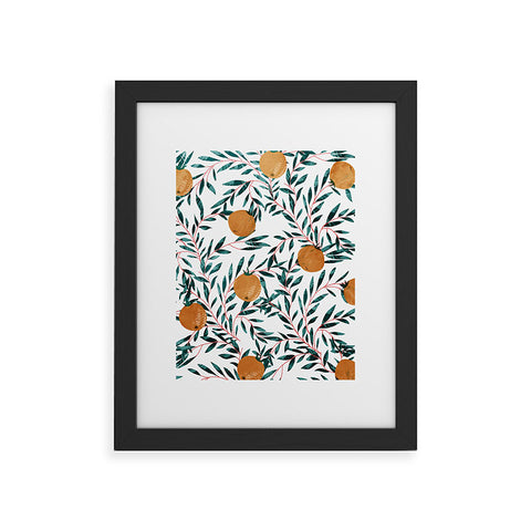 83 Oranges Mandarins Framed Art Print