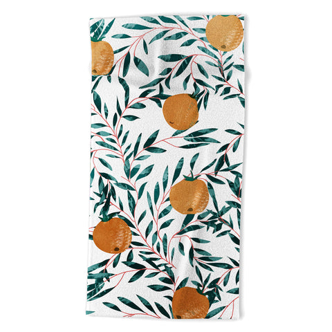 83 Oranges Mandarins Beach Towel