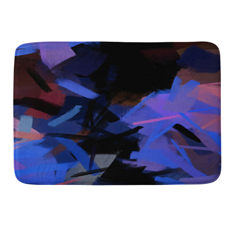 83 Oranges Midnight Sparks Memory Foam Bath Mat