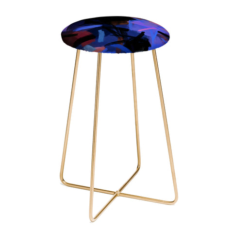 83 Oranges Midnight Sparks Counter Stool