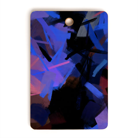 83 Oranges Midnight Sparks Cutting Board Rectangle