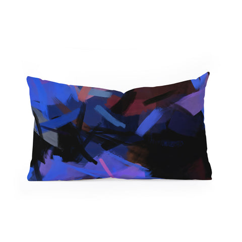 83 Oranges Midnight Sparks Oblong Throw Pillow